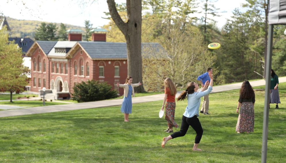 Students celebrate the end of classes