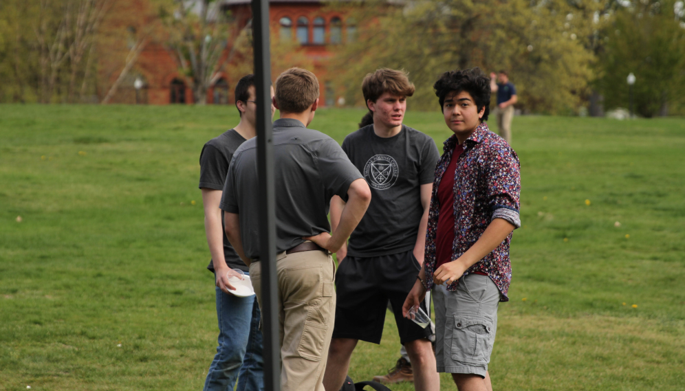 Students celebrate the end of classes