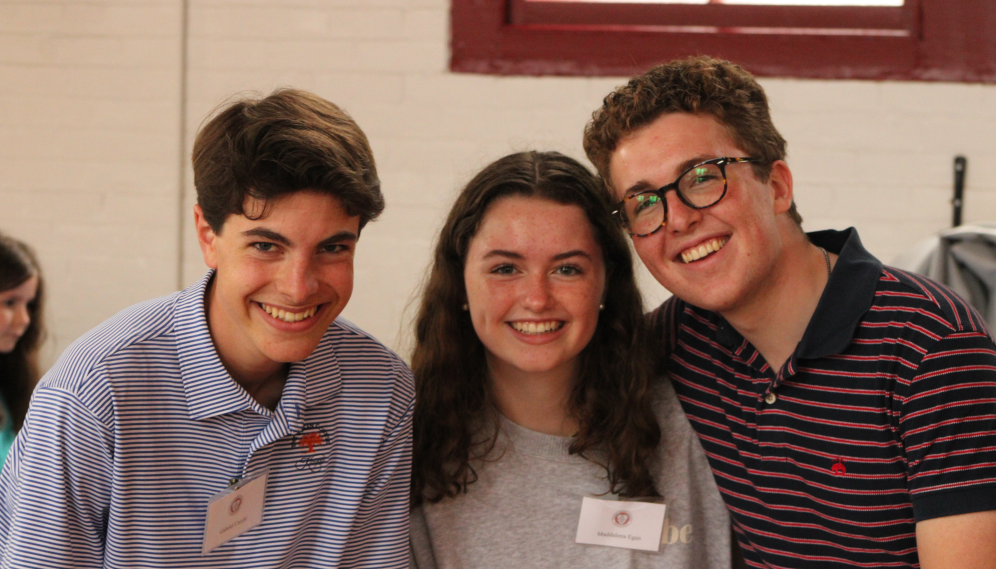 Students on arrival day at the New England High School Summer Program