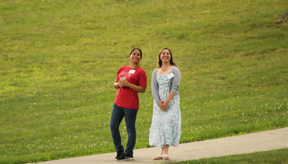 Students on arrival day at the New England High School Summer Program