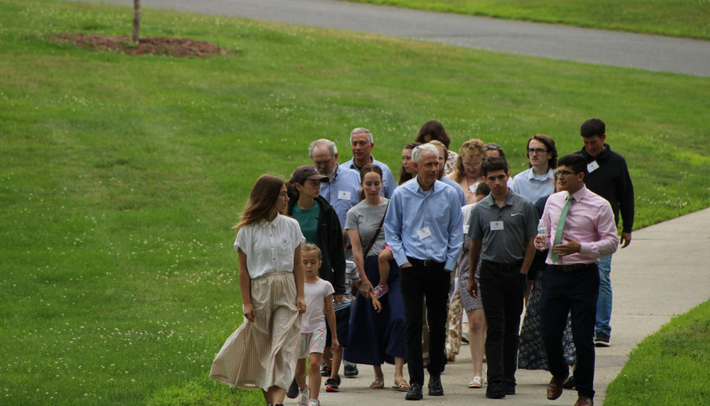 Students on arrival day at the New England High School Summer Program