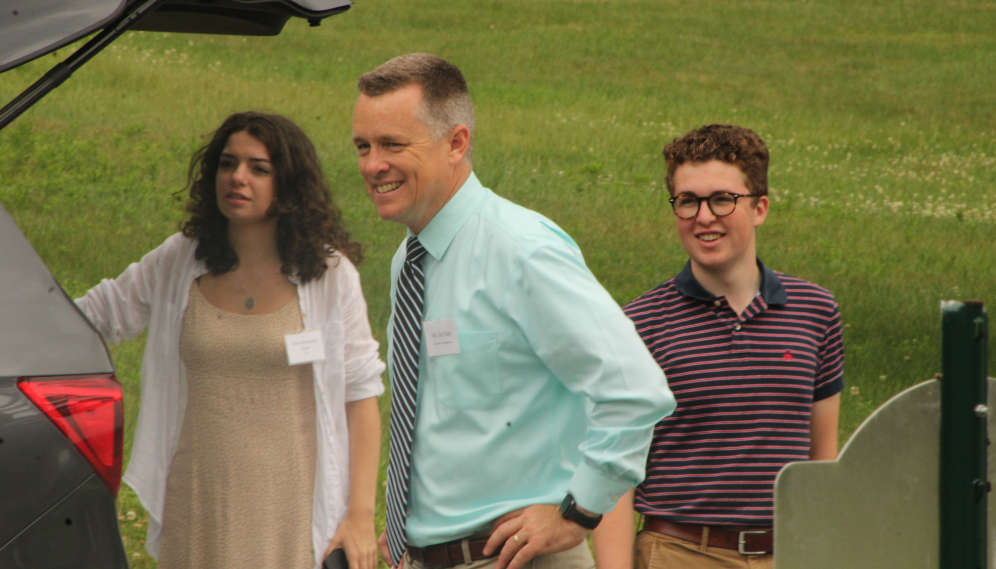 Students on arrival day at the New England High School Summer Program