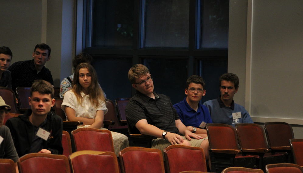 Students in the auditorium