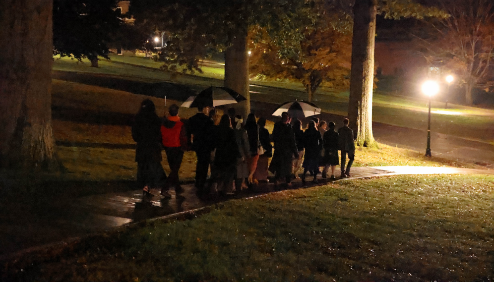 A group processes down to Tracy