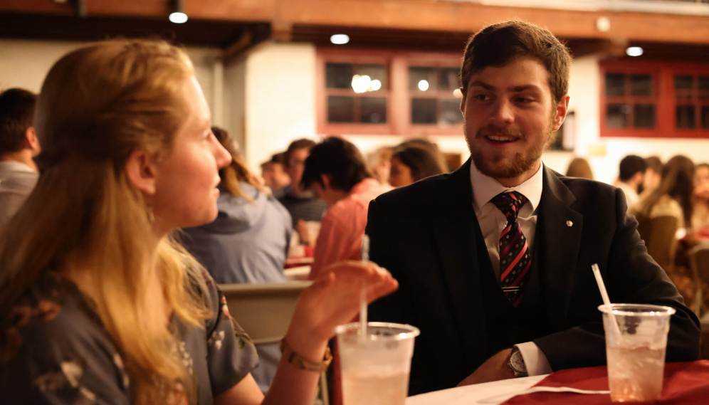 The conversation and tone both remain lively