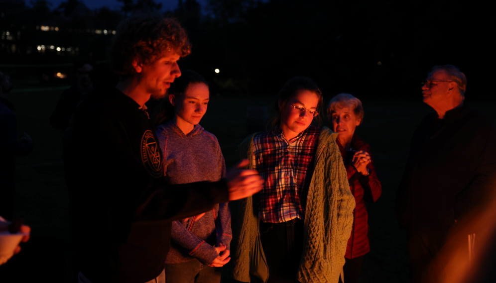 Gathered for the fire