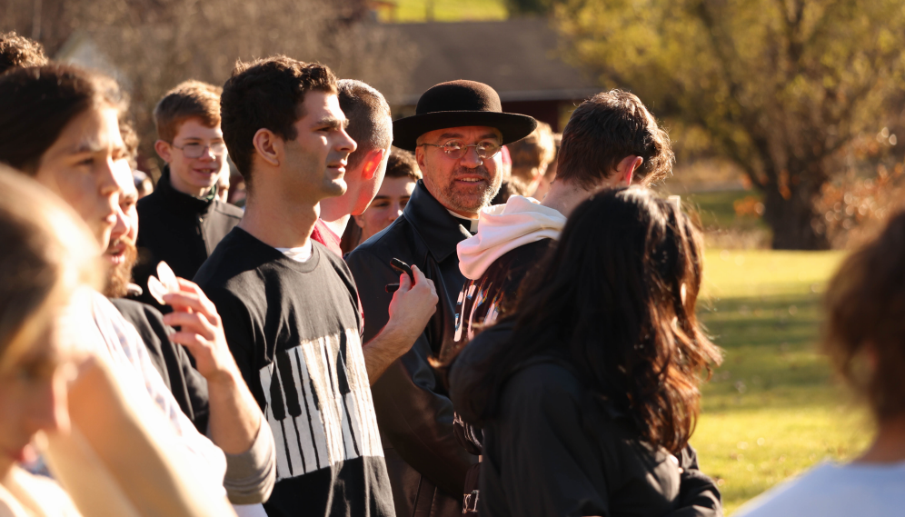 Fr. Viego joins the crowd