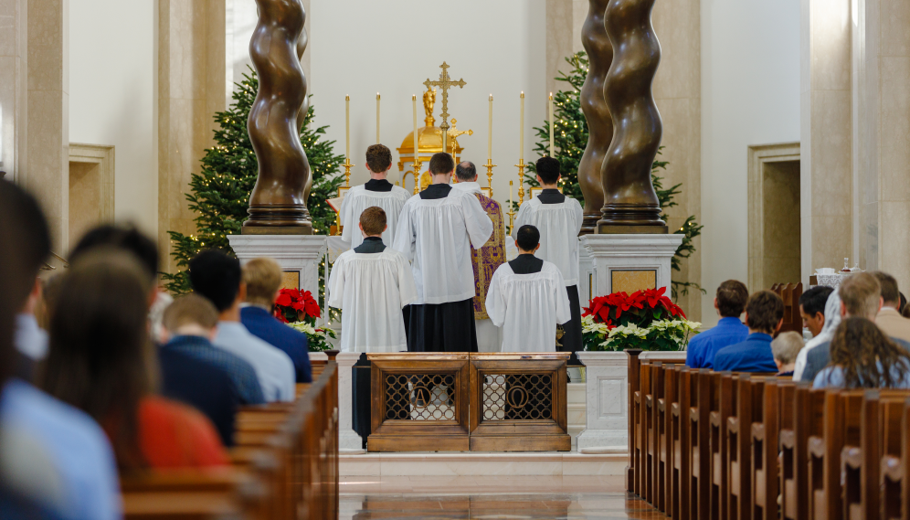 Fr. Paul celebrates mass