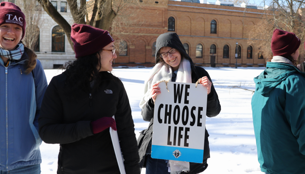 New England students walk for life in springfield