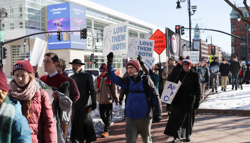 New England students walk for life in springfield