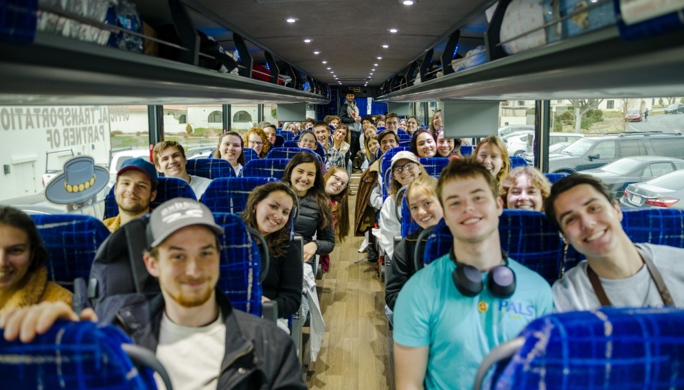 Students depart for Walk for Life West Coast