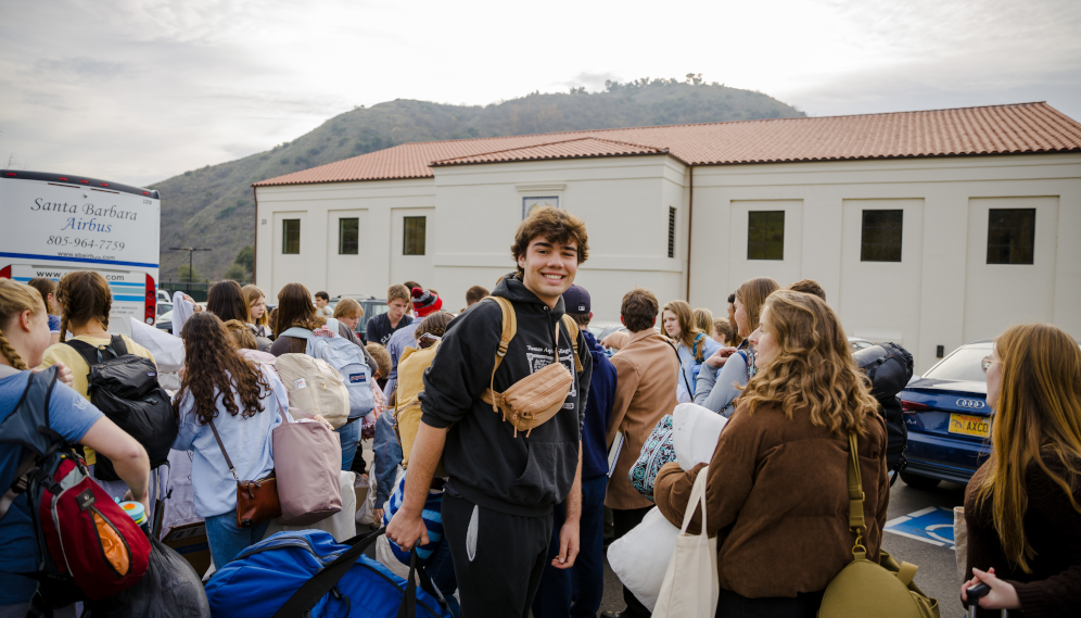 Students depart for Walk for Life West Coast