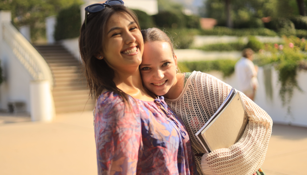 Students between classes