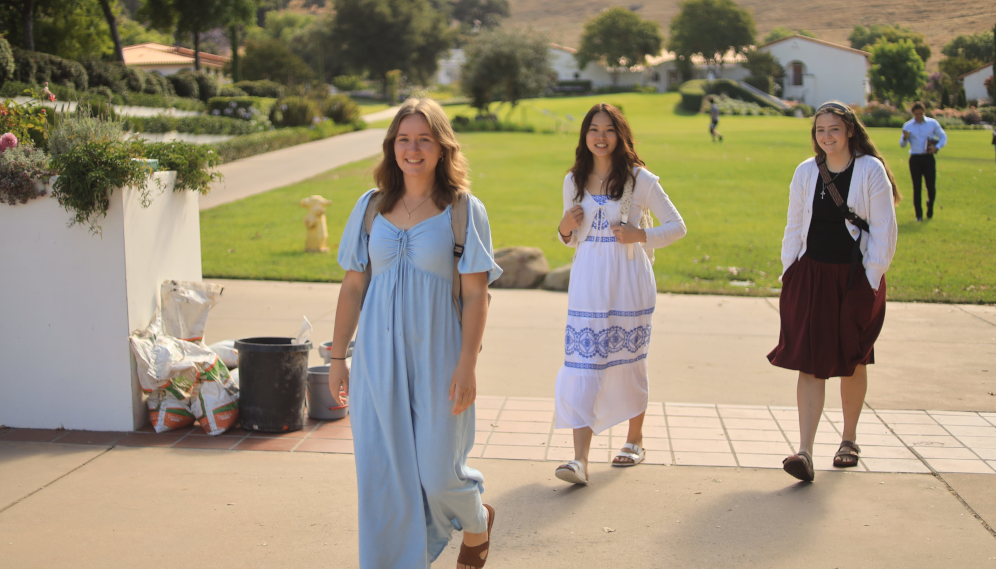 Students between classes