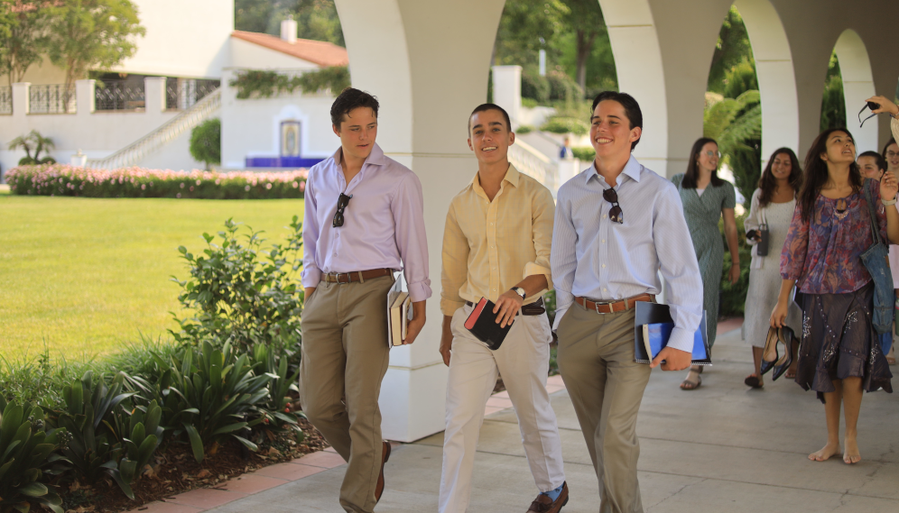 Students between classes