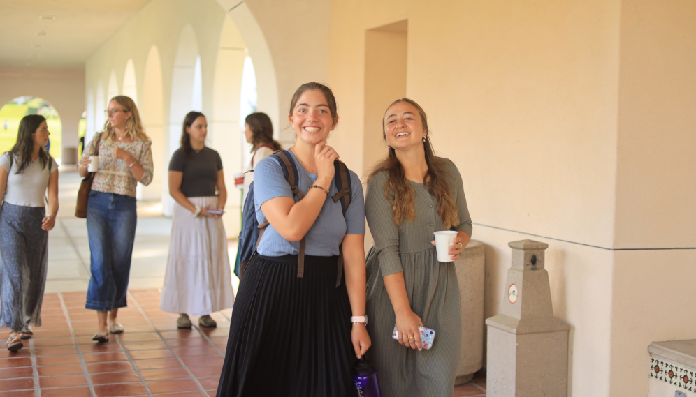 Students between classes