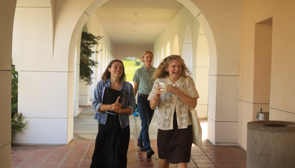 Students between classes