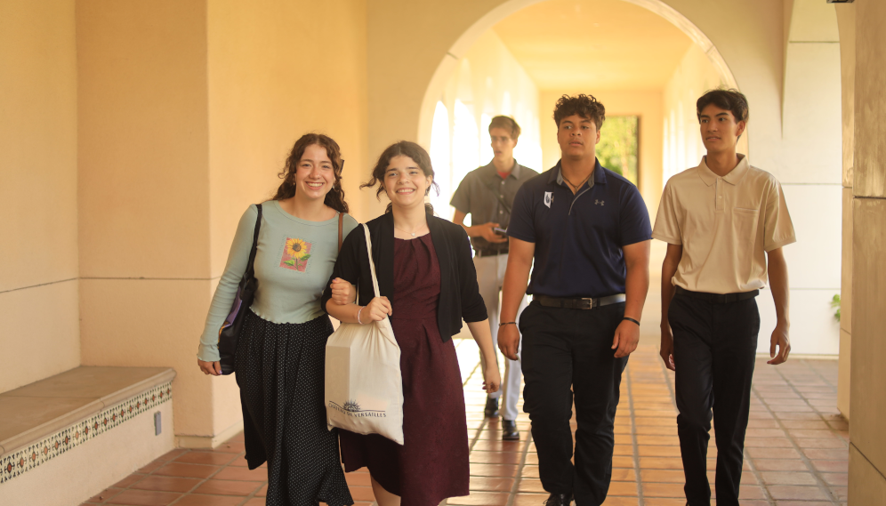 Students between classes