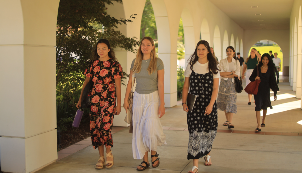 Students between classes