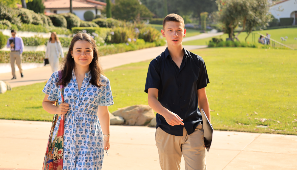 Students between classes