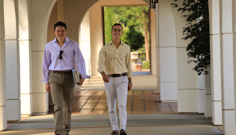Students between classes