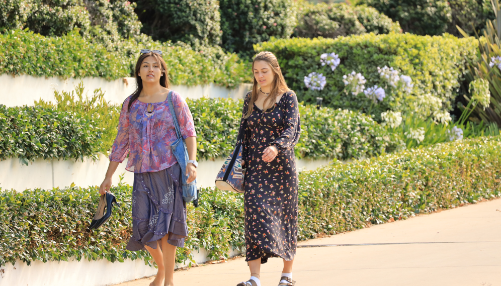 Students between classes