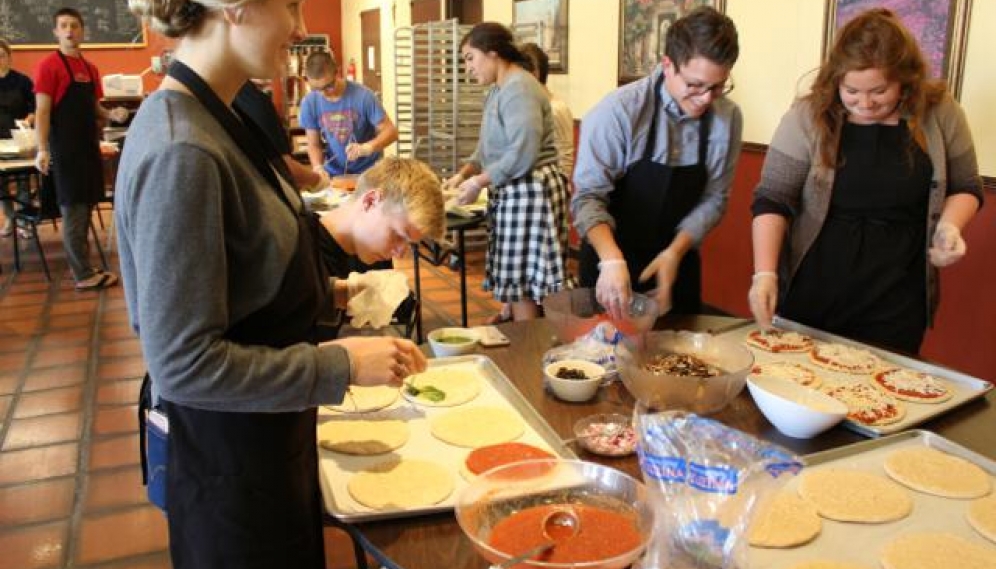 Pizza-Making Party for All-College Seminar Fall 2018