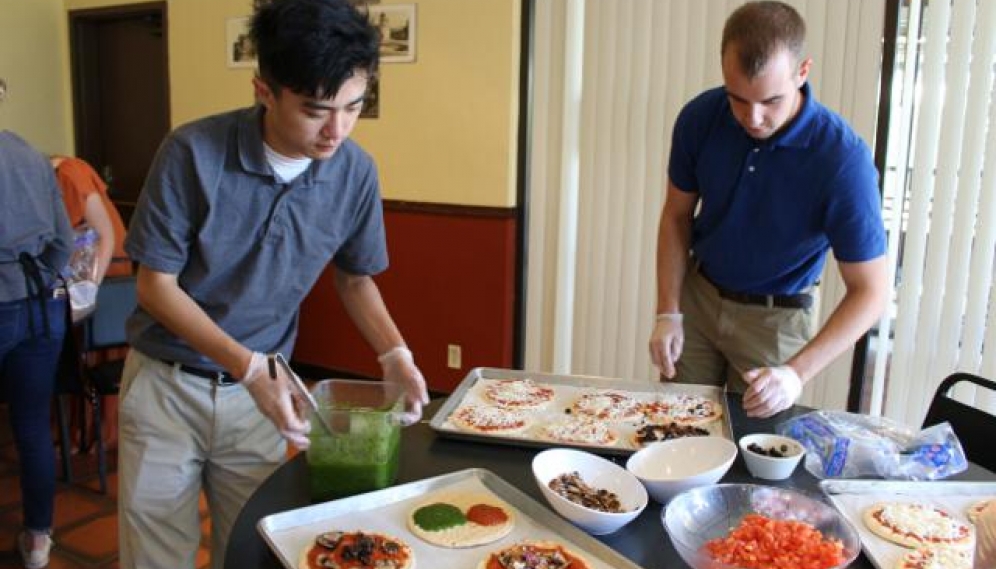 Pizza-Making Party for All-College Seminar Fall 2018