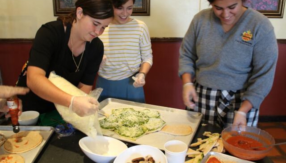 Pizza-Making Party for All-College Seminar Fall 2018