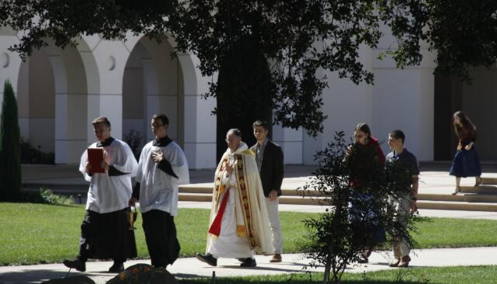 Columbus Statue Blessing 2018