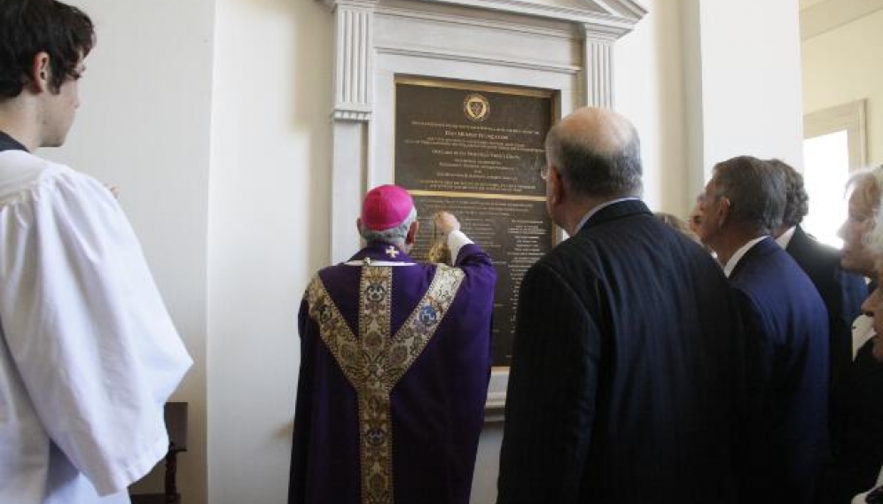 Chapel Benefactor Plaque Blessing 2014