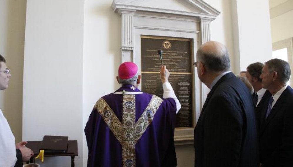 Chapel Benefactor Plaque Blessing 2014