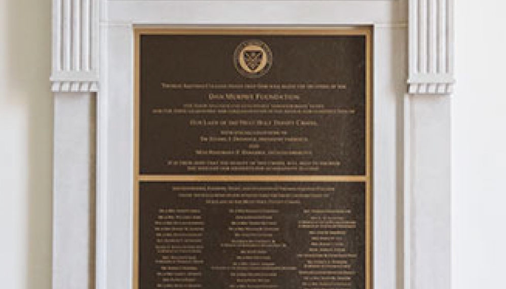 Chapel Benefactor Plaque Blessing 2014