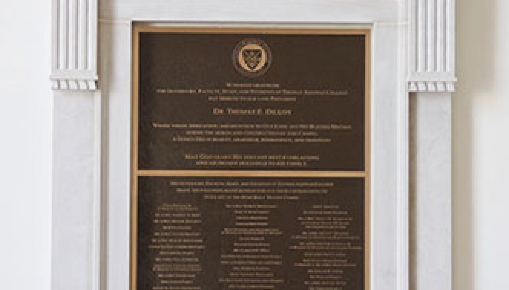 Chapel Benefactor Plaque Blessing 2014