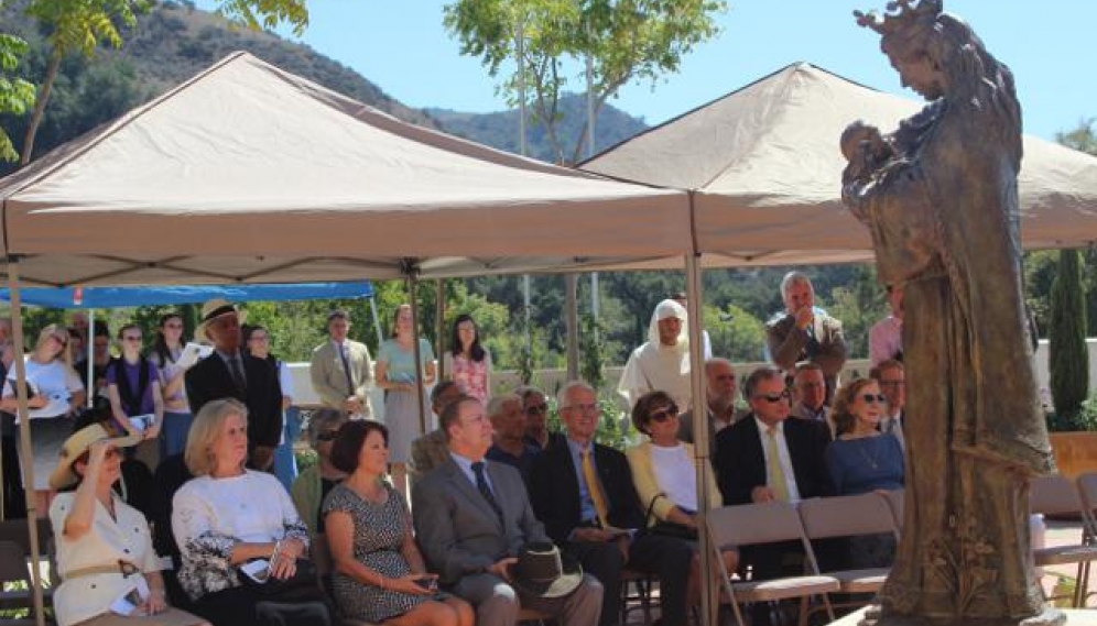 St. Gladys Statue Installation