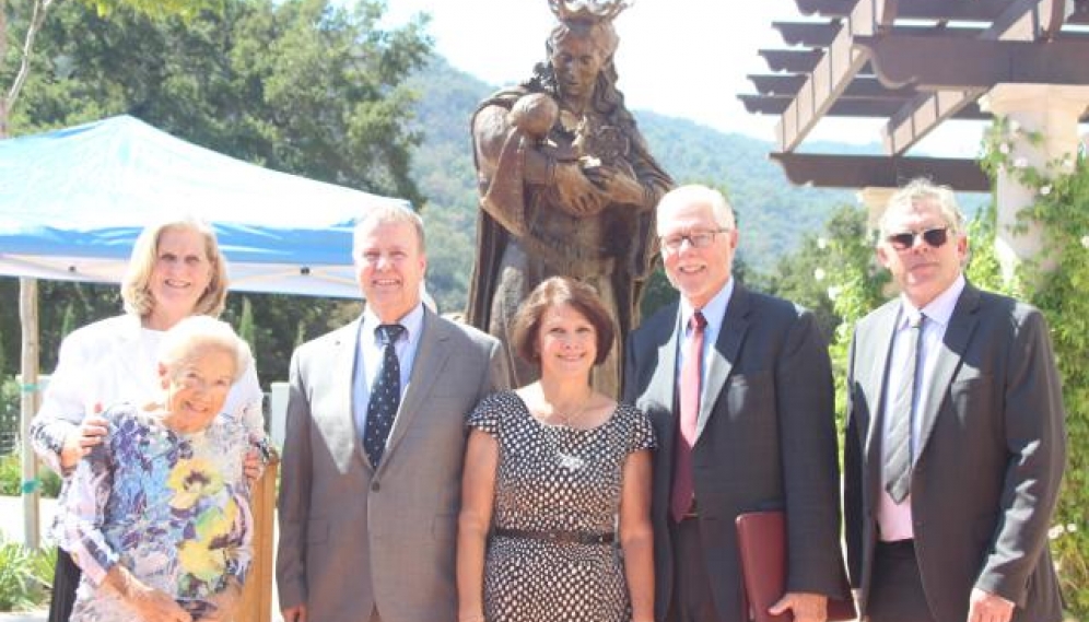 St. Gladys Statue Installation