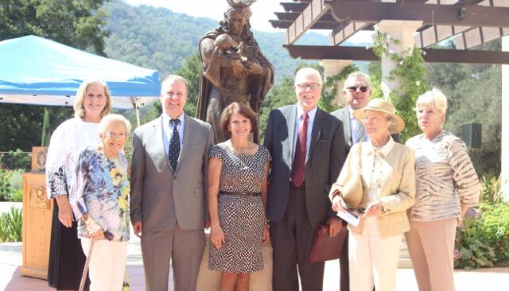 St. Gladys Statue Installation