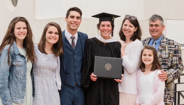 The Dillon family poses with their newest graduate