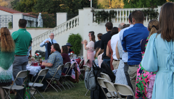 Alumni clap for Dr. McLean