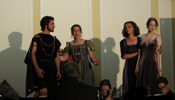 Dido, Aeneas, and the ladies in waiting