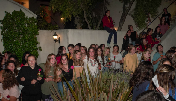 Another view of the women watching the proceedings