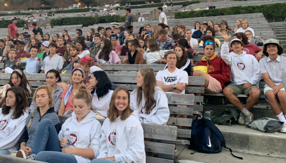 Students at the Hollywood Bowl