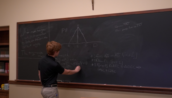 Students demonstrate Euclidian propositions