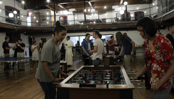 Another game of foosball