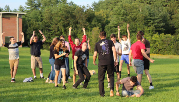 One of the teams rejoices in a victory