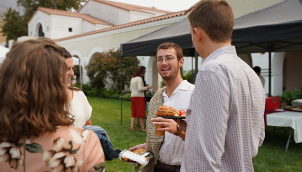 Lunchon on the academic quadrangle