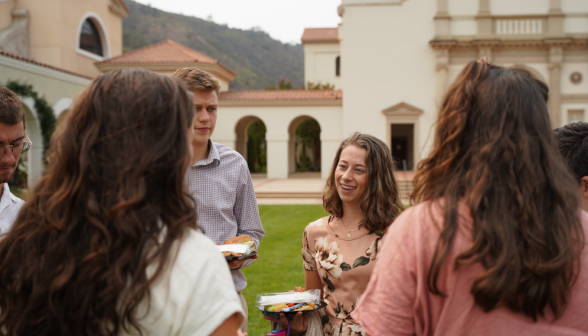 Lunchon on the academic quadrangle