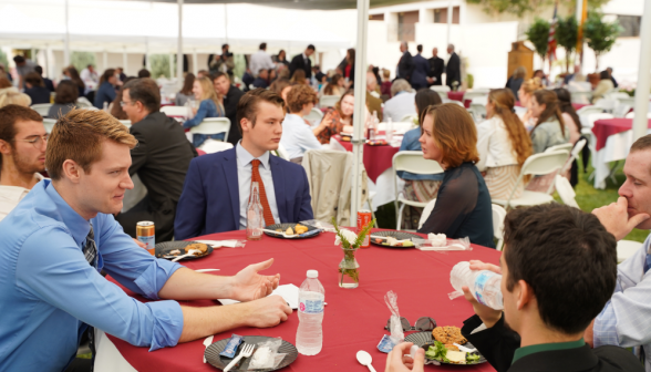 Lunchon on the academic quadrangle