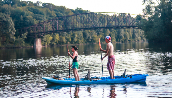 Kayakng on the Connecticuta