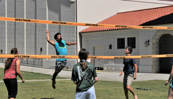 Volleyball on the grass court